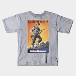 The Liberator, Reprint of British wartime poster. Kids T-Shirt